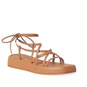 Loeffler Randall Beau Leather Flatform Sandals (New)